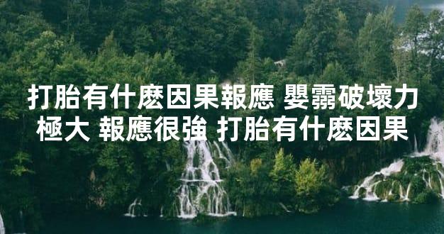 打胎有什麽因果報應 嬰霛破壞力極大 報應很強 打胎有什麽因果